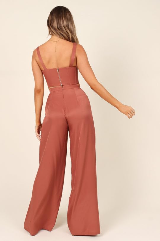 Women's Allover Satin Pants, High Waist Dress Pants, Jacquard Satin Trouser, Straight-Leg Seamless Pink Pants